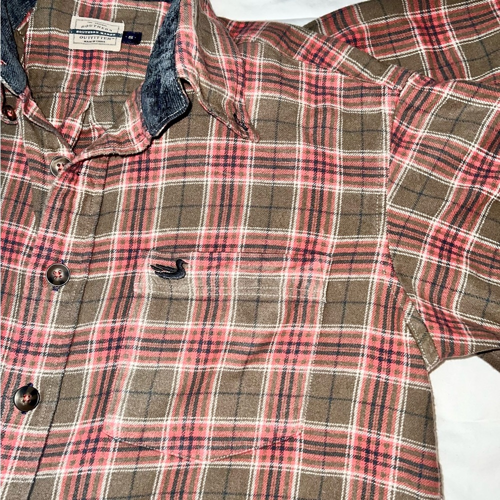 Southern Marsh Cutoff Cropped Flannel